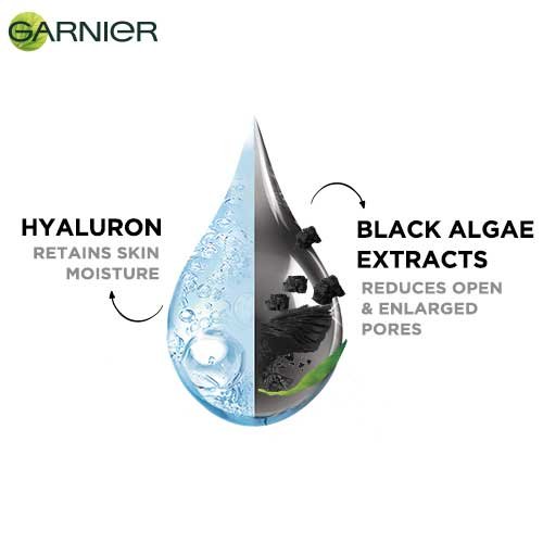 Garnier Serum Sheet Mask- Retains Skin Moisture, Reduces Open Pores